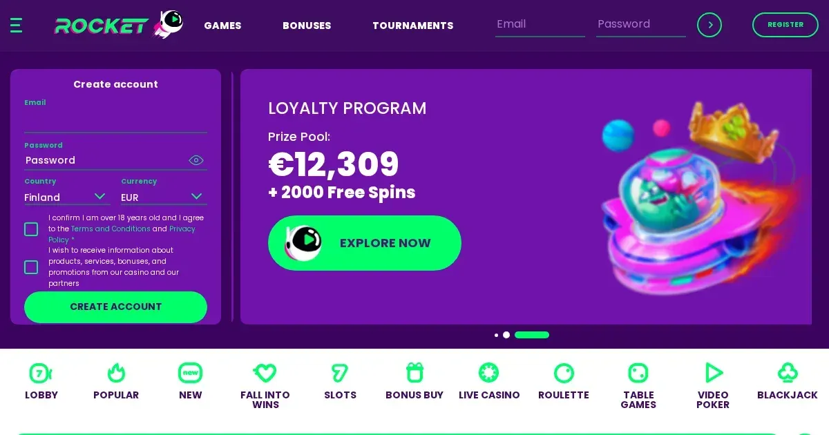 Welcome bonus
